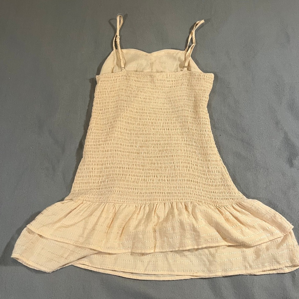 Sage the Label Dress Womens‎ Medium Sleeveless Mini Smocked Ruffle Boho Indie - Picture 5 of 8
